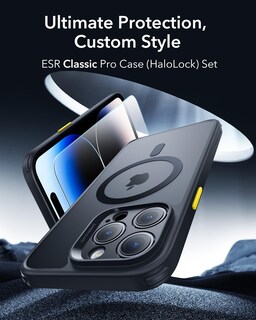 Foto 2 | Funda De Teléfono Esr Para Iphone 14 Pro Max, Color Negro Mate Translúcido - Venta Internacional.