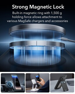 Foto 3 | Funda De Teléfono Esr Para Iphone 14 Pro Max, Color Negro Mate Translúcido - Venta Internacional.