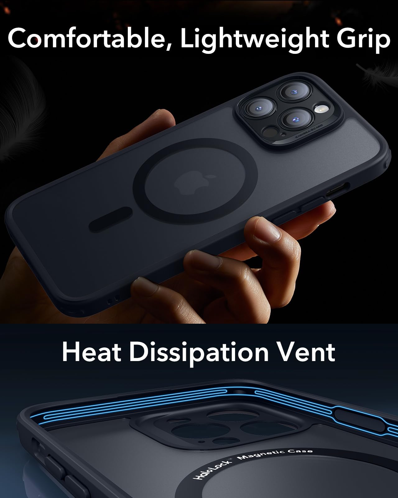 Foto 6 | Funda De Teléfono Esr Para Iphone 14 Pro Max, Color Negro Mate Translúcido - Venta Internacional.