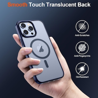 Foto 6 | Funda Magnética Supfine Para Iphone 13 Pro Max, Color Azul Marino - Venta Internacional.