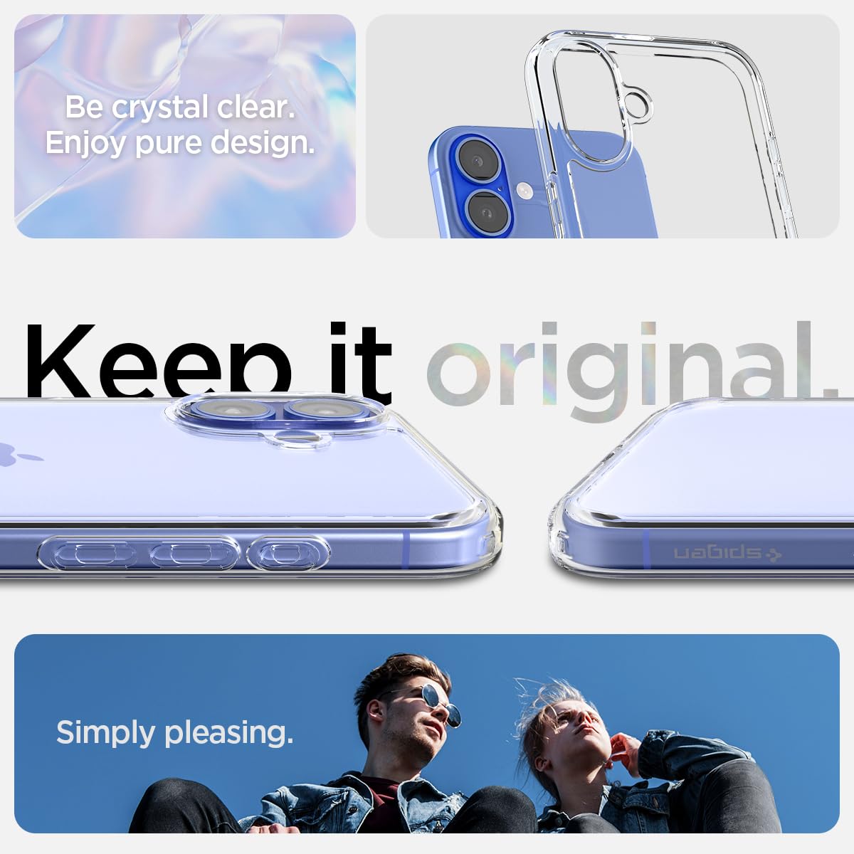 Foto 3 | Funda Spigen Ultra Hybrid Diseñada Para Iphone 16 Crystal - Venta Internacional.