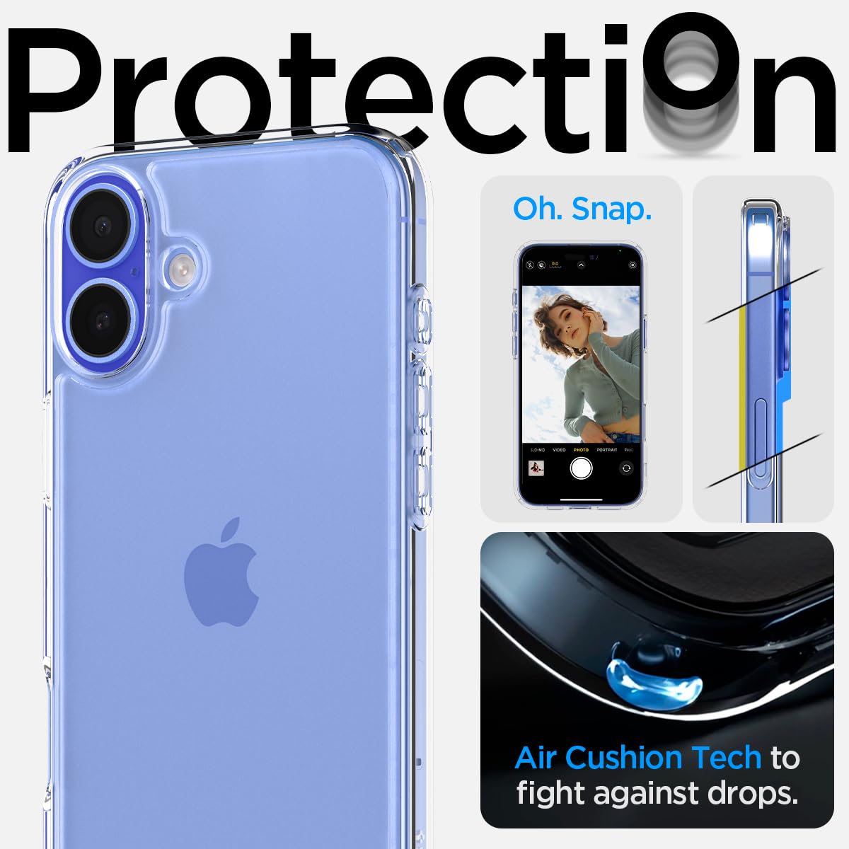 Foto 6 pulgar | Funda Spigen Ultra Hybrid Diseñada Para Iphone 16 Crystal - Venta Internacional.