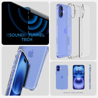 Foto 7 | Funda Spigen Ultra Hybrid Diseñada Para Iphone 16 Crystal - Venta Internacional.