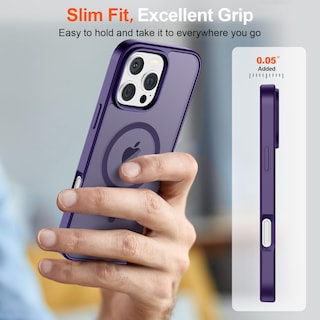 Foto 7 | Funda Magnética Supfine Para Iphone 16 Pro Max, Color Morado Oscuro - Venta Internacional.