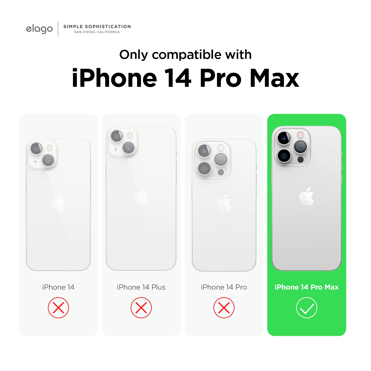 Foto 3 pulgar | Funda De Teléfono Elago Compatible Con Iphone 14 Pro Max De Silicona - Venta Internacional.