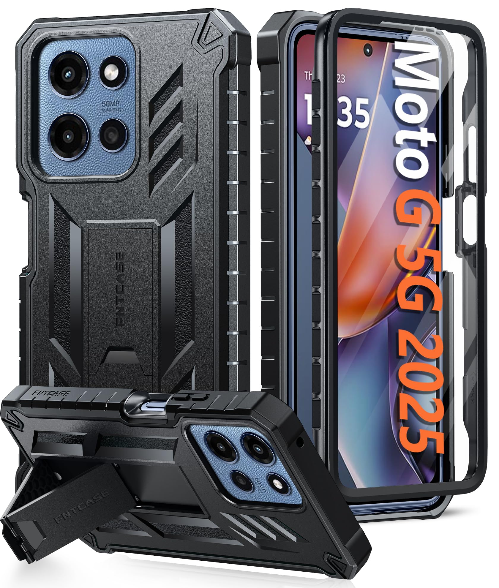 Foto 2 pulgar | Funda De Teléfono Fntcase Para Motorola Moto G 5g 2025 Con Soporte - Venta Internacional.