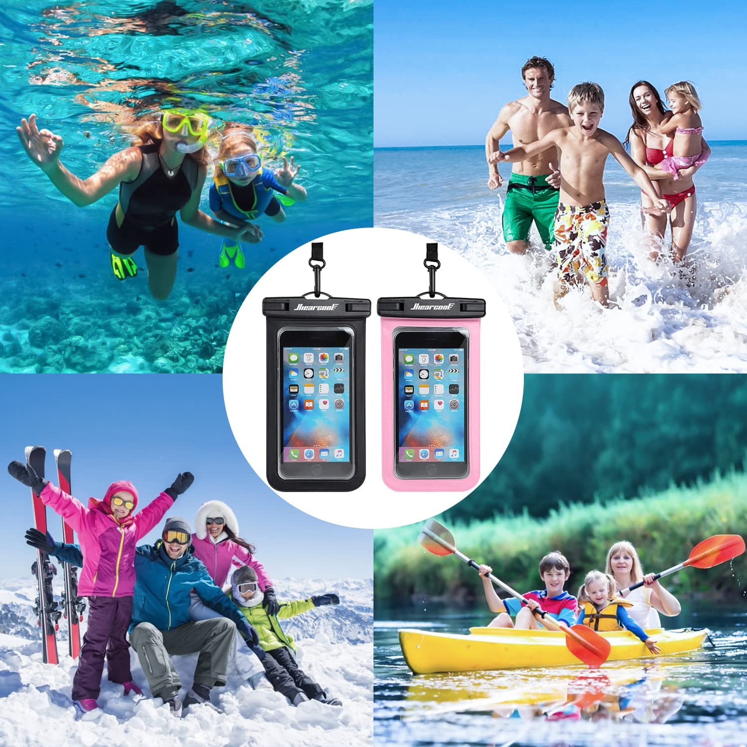 Foto 8 pulgar | Funda Impermeable Para Teléfono Hiearcool Universal Para Iphone Samsung - Venta Internacional.