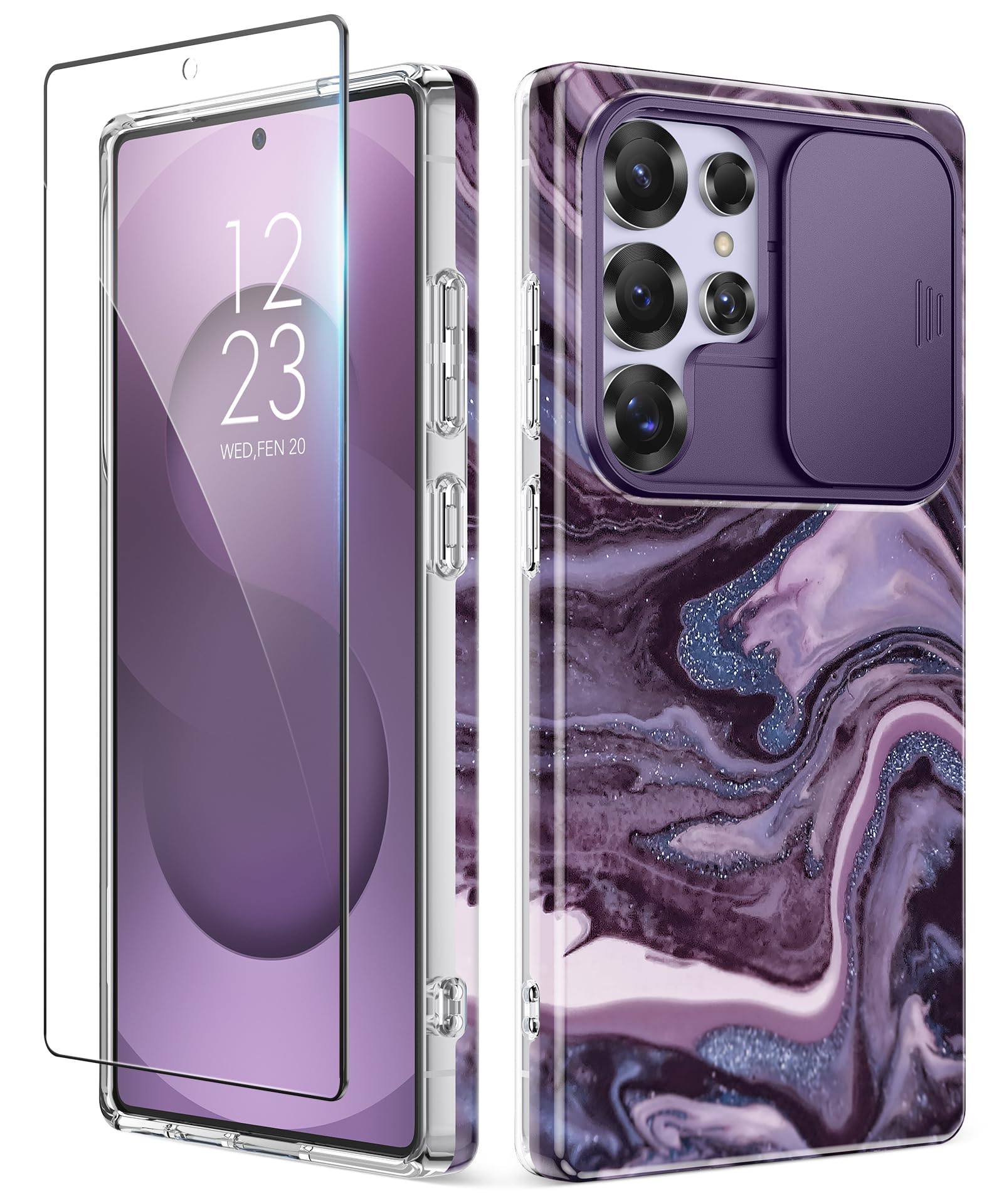 Foto 2 pulgar | Funda De Teléfono Gviewin Para Samsung Galaxy S25 Ultra Con Funda Deslizante - Venta Internacional.