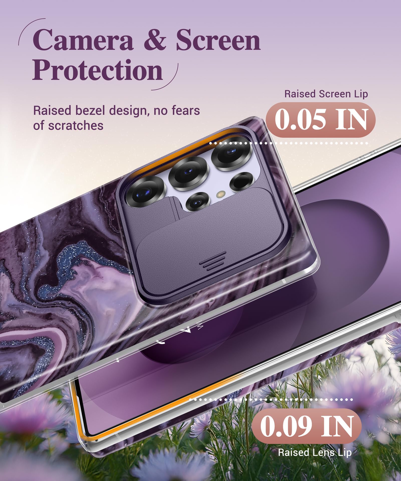 Foto 6 pulgar | Funda De Teléfono Gviewin Para Samsung Galaxy S25 Ultra Con Funda Deslizante - Venta Internacional.