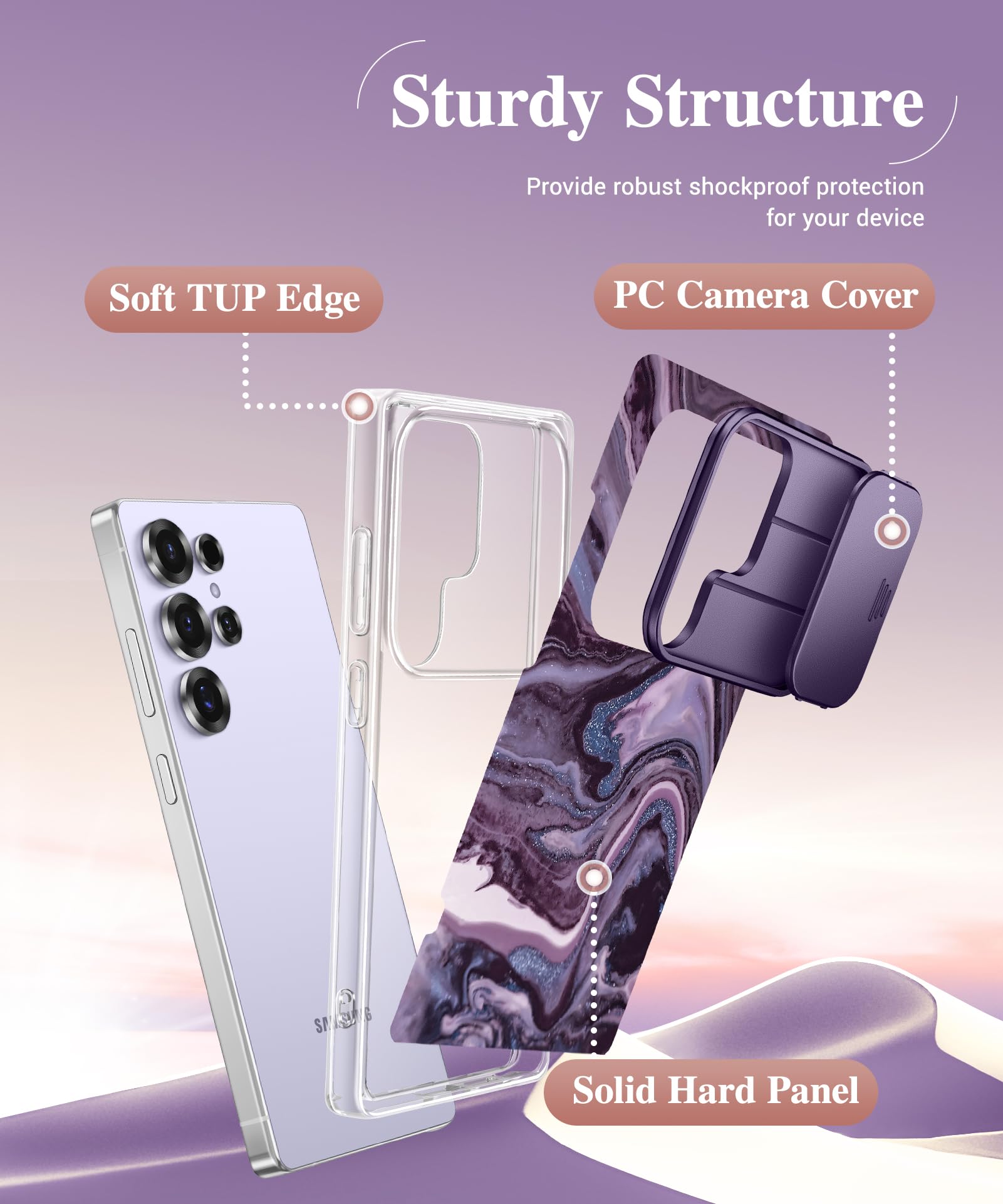 Foto 8 pulgar | Funda De Teléfono Gviewin Para Samsung Galaxy S25 Ultra Con Funda Deslizante - Venta Internacional.