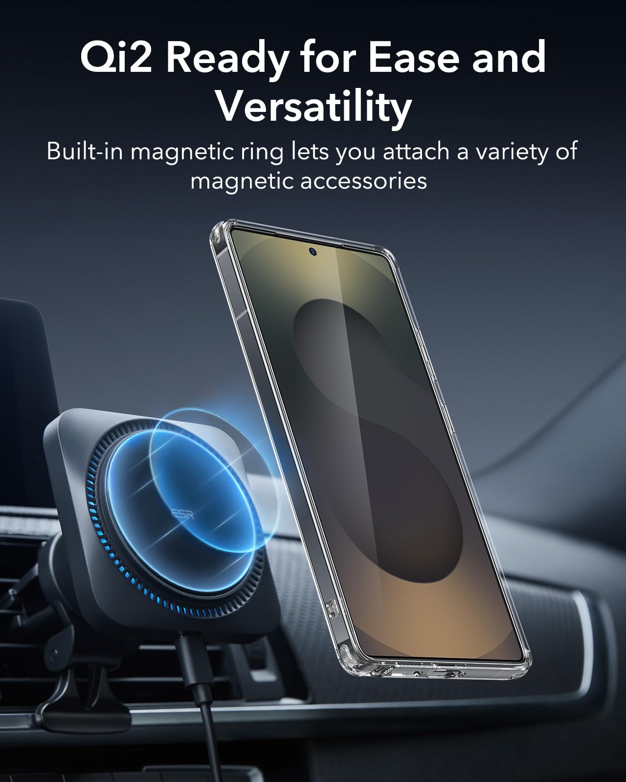 Foto 5 pulgar | Funda De Teléfono Esr Para Samsung Galaxy S25 Ultra Clear, Resistente Al Amarilleo - Venta Internacional.