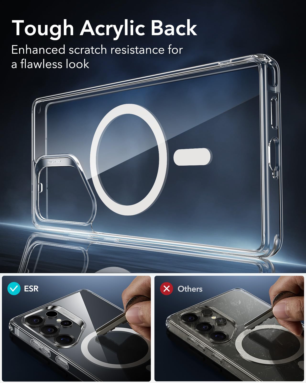 Foto 8 pulgar | Funda De Teléfono Esr Para Samsung Galaxy S25 Ultra Clear, Resistente Al Amarilleo - Venta Internacional.