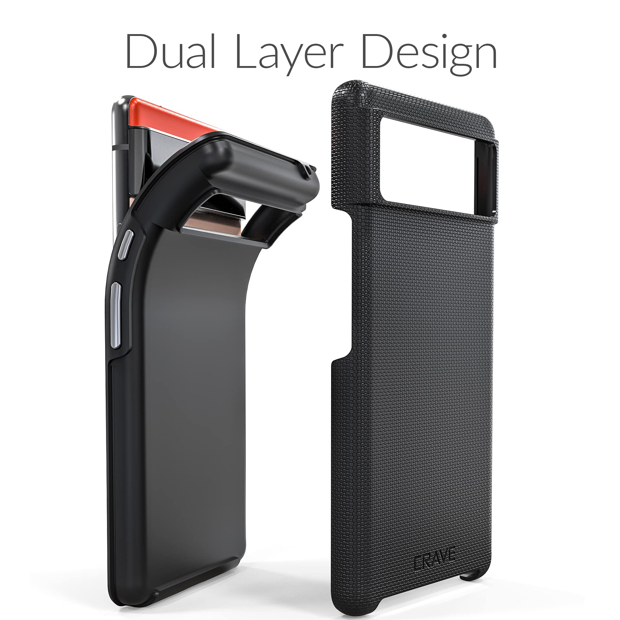 Foto 5 pulgar | Funda Crave Dual Guard A Prueba De Golpes Para Google Pixel 6, Color Negro - Venta Internacional.