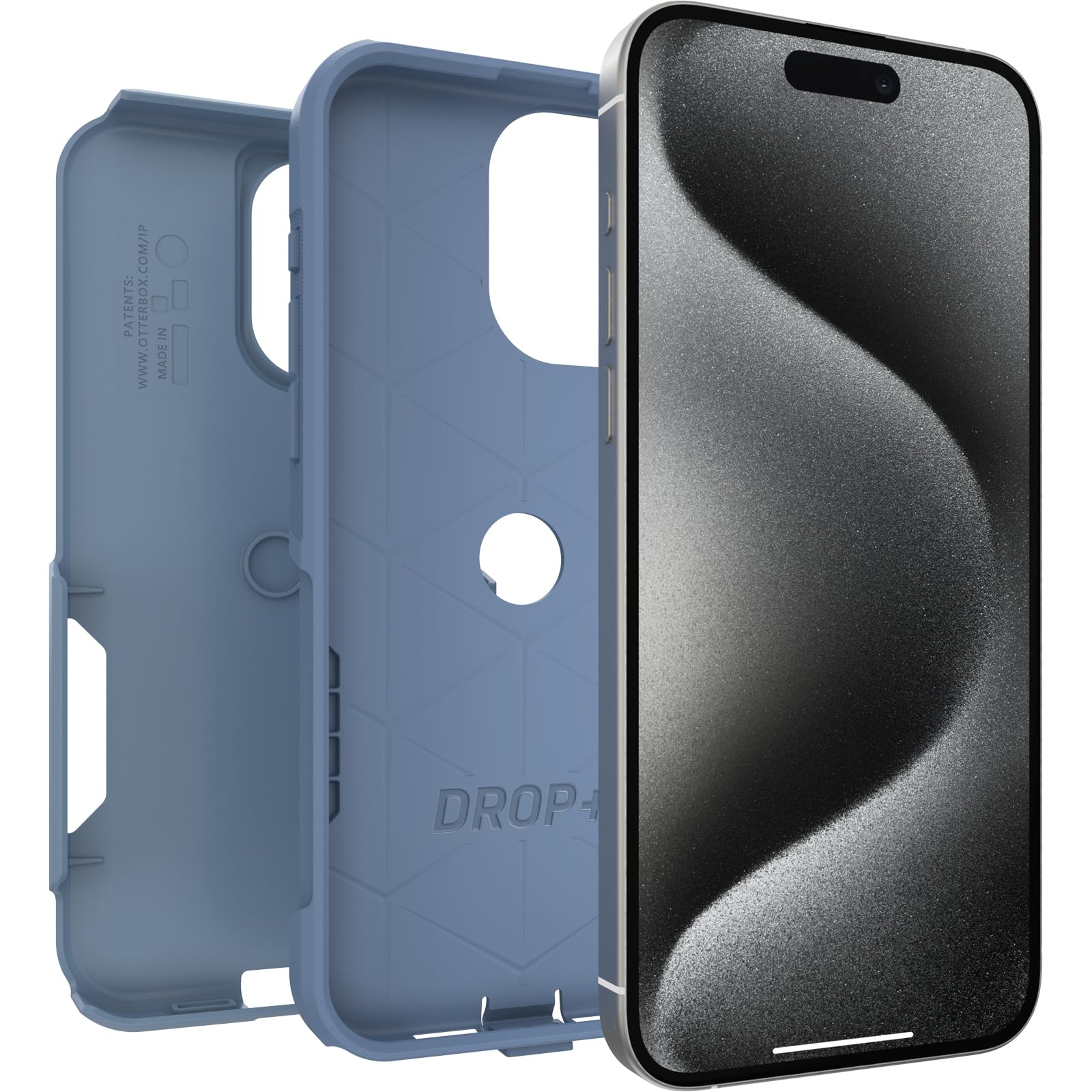 Foto 4 | Funda Otterbox Commuter Series Para Iphone 15 Pro Max, Color Azul - Venta Internacional.
