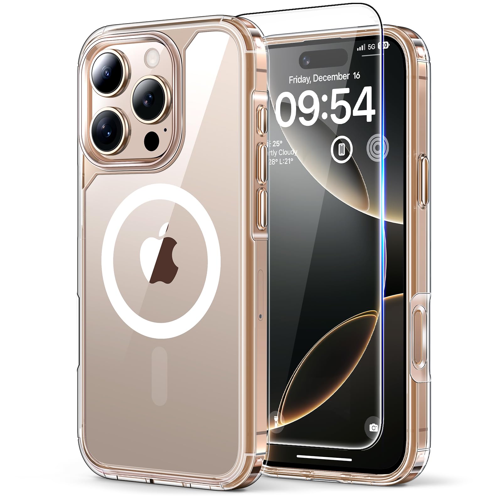 Foto 2 pulgar | Funda Tauri 3 En 1 Para Iphone 16 Pro Con 2 Protectores De Pantalla - Venta Internacional.