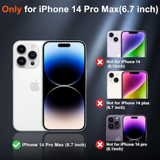 Foto 2 | Funda Magnética Supfine Para Iphone 14 Pro Max, Color Rosa Intenso - Venta Internacional.