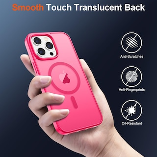 Foto 6 | Funda Magnética Supfine Para Iphone 14 Pro Max, Color Rosa Intenso - Venta Internacional.