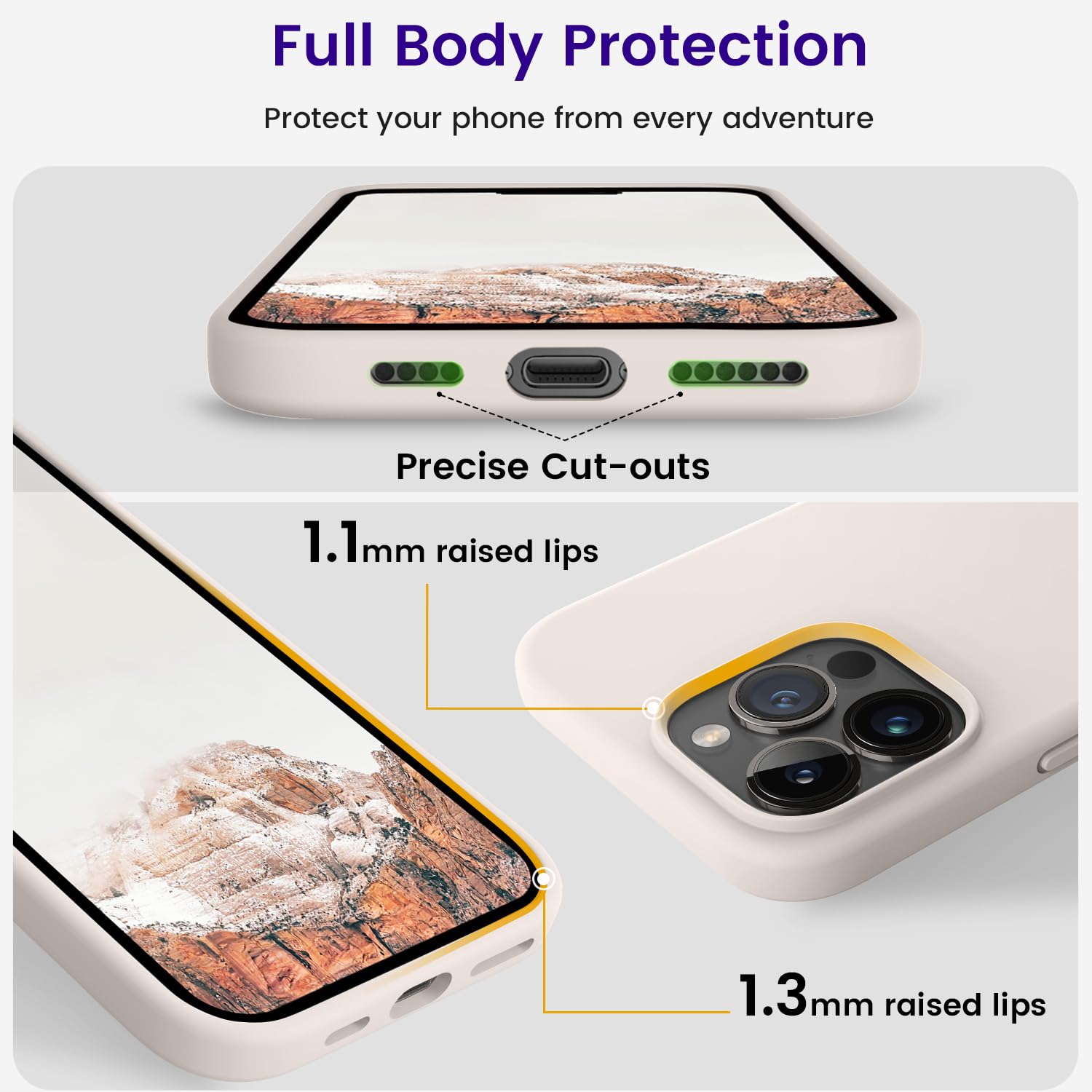 Foto 4 | Funda De Teléfono Otofly Compatible Con Iphone 15 Pro Max De Silicona - Venta Internacional.
