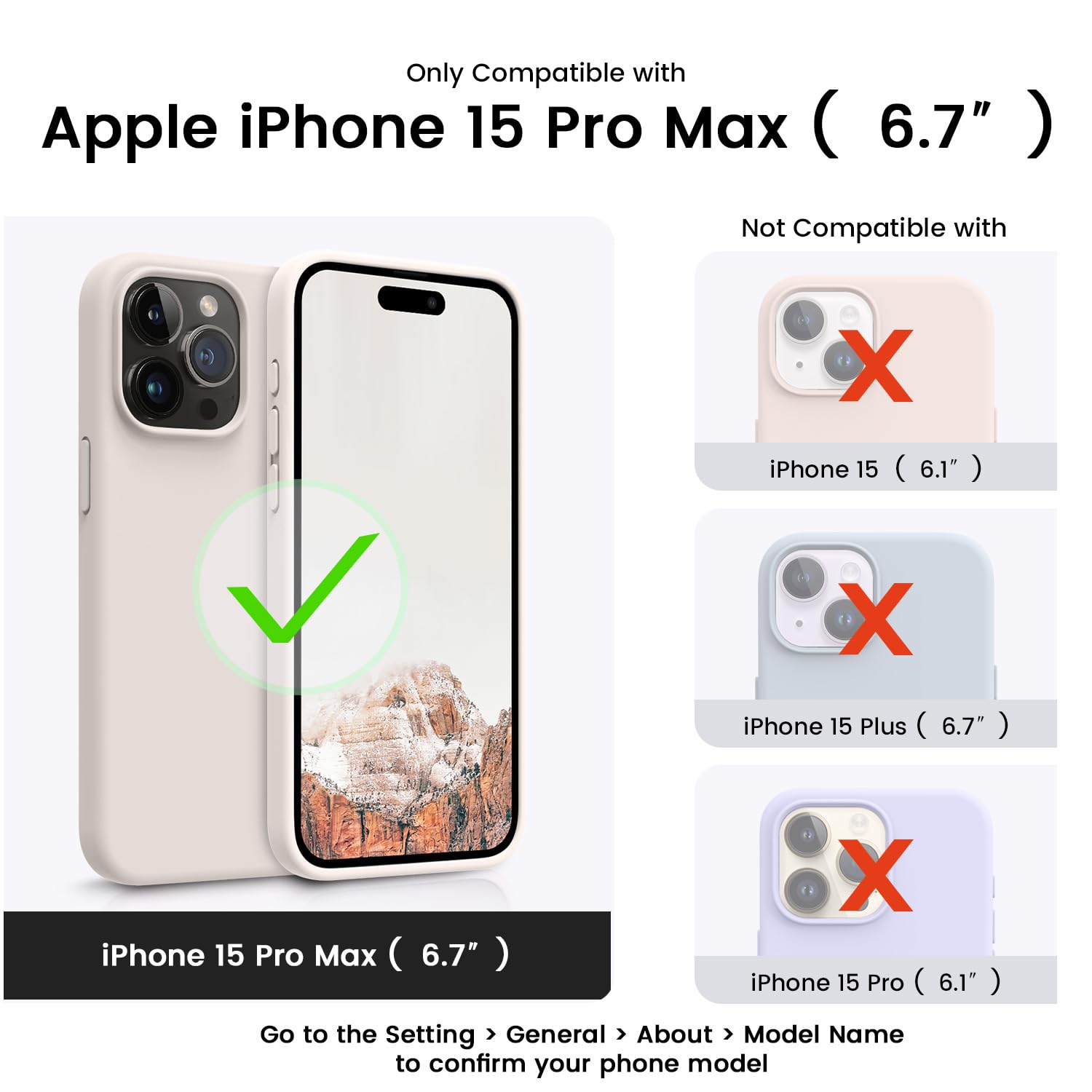 Foto 7 pulgar | Funda De Teléfono Otofly Compatible Con Iphone 15 Pro Max De Silicona - Venta Internacional.