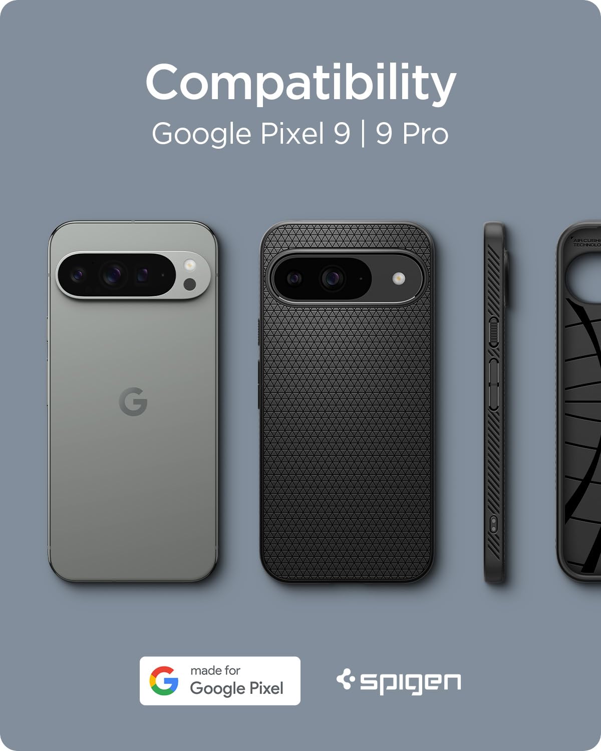 Foto 2 | Funda Spigen Liquid Air Para Pixel 9/pixel 9 Pro (2024) - Venta Internacional.