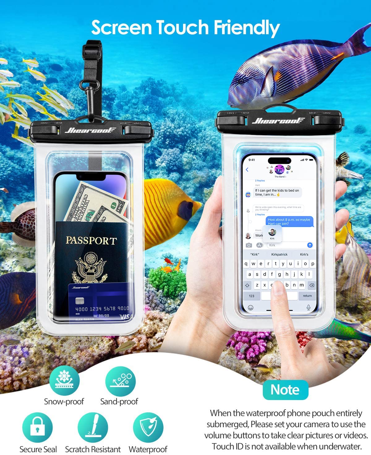 Foto 7 pulgar | Funda Impermeable Hiearcool Para Iphone 16, 15, 14, 13 Pro Max - Venta Internacional.