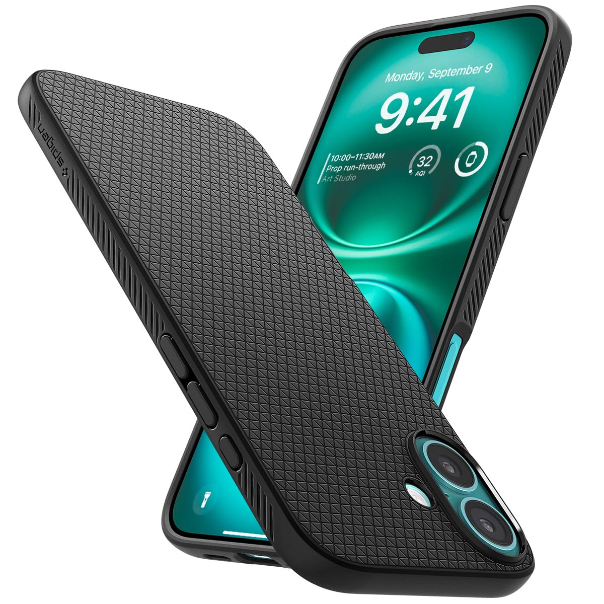 Foto 1 | Funda Spigen Liquid Air Para Iphone 16, Color Negro Mate - Venta Internacional.