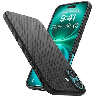 Foto 1 | Funda Spigen Liquid Air Para Iphone 16, Color Negro Mate - Venta Internacional.