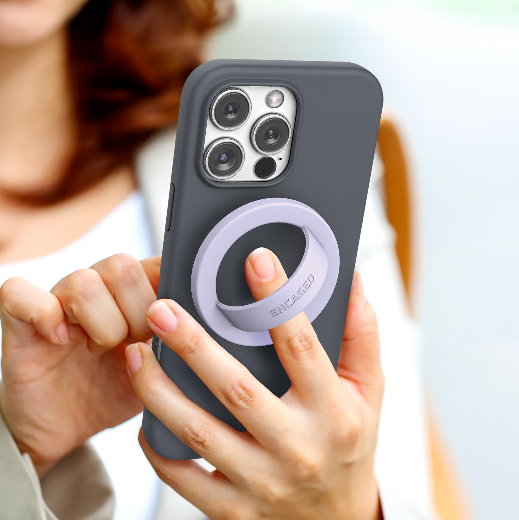 Foto 3 pulgar | Soporte De Agarre Para Teléfono Con Funda De Silicona Magnética Para Iphone - Venta Internacional.
