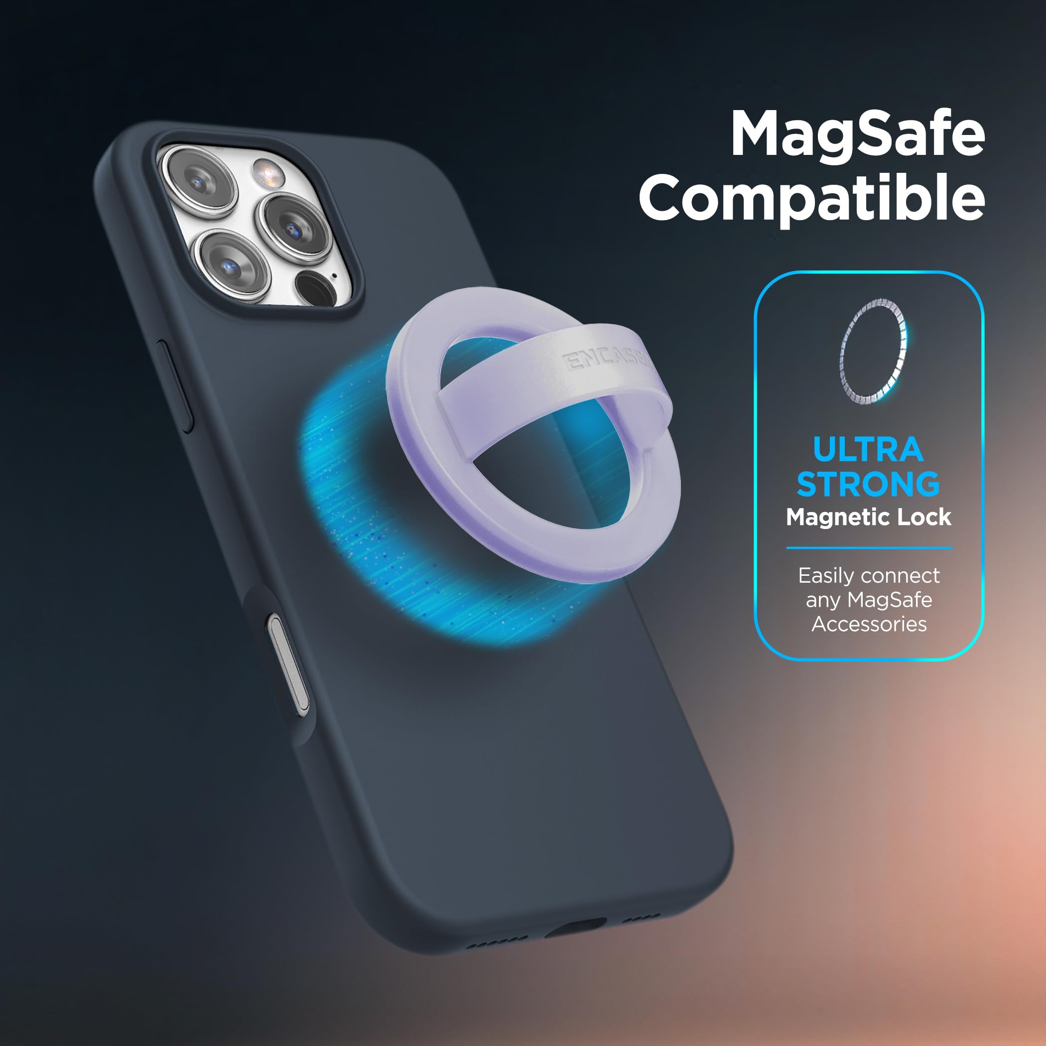 Foto 3 | Soporte De Agarre Para Teléfono Con Funda De Silicona Magnética Para Iphone - Venta Internacional.