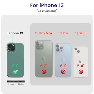 Foto 5 | Funda De Teléfono Otofly De Silicona A Prueba De Golpes Para Iphone 13 6.1 - Venta Internacional.
