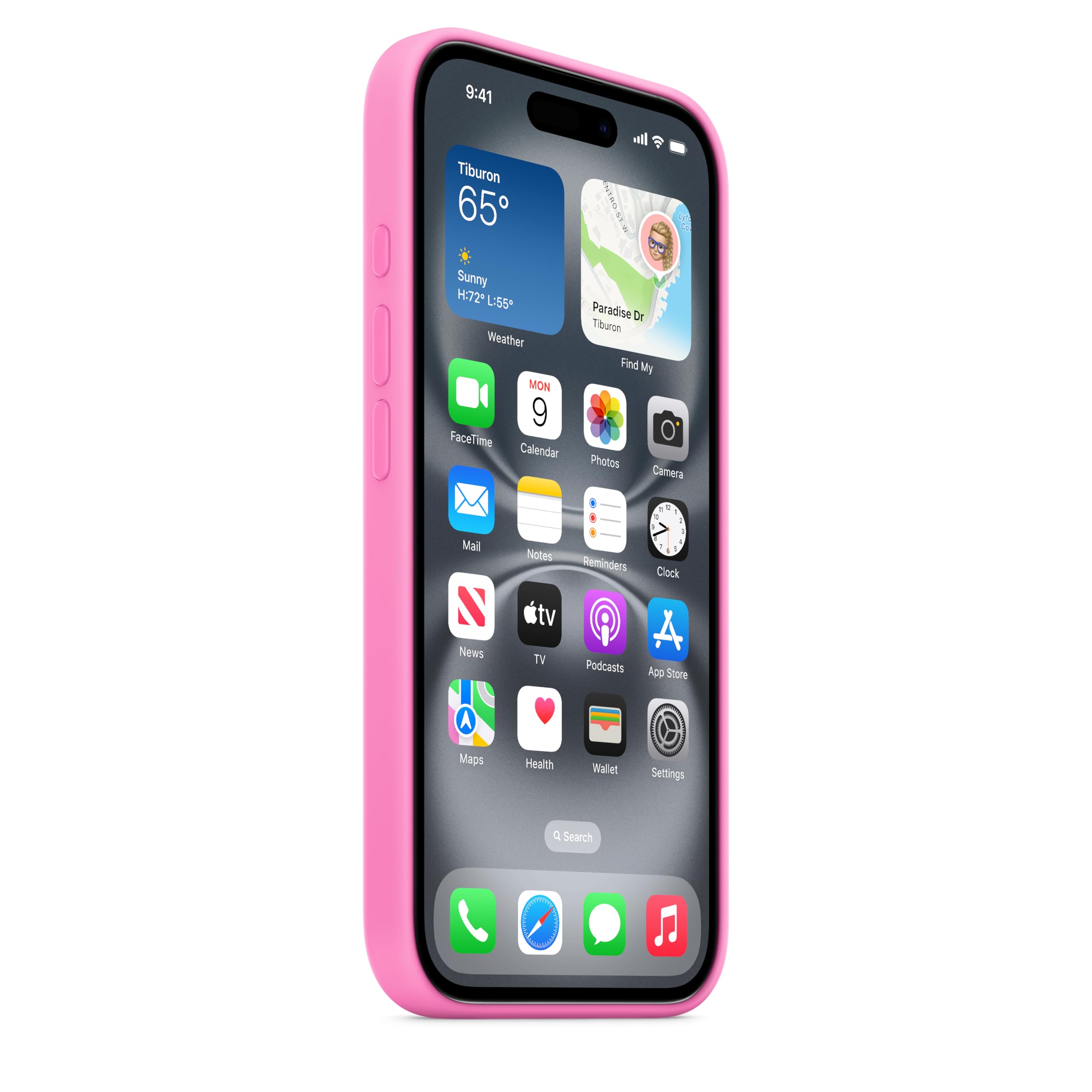 Foto 7 pulgar | Funda De Silicona Para Apple Iphone 16 Con Magsafe, Color Peonía - Venta Internacional.