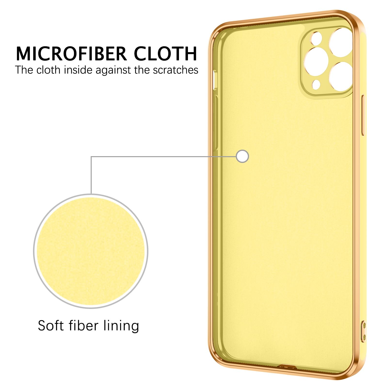 Foto 3 pulgar | Funda De Teléfono Bentoben Para Iphone 11 Pro Max Con Soporte Amarillo - Venta Internacional.