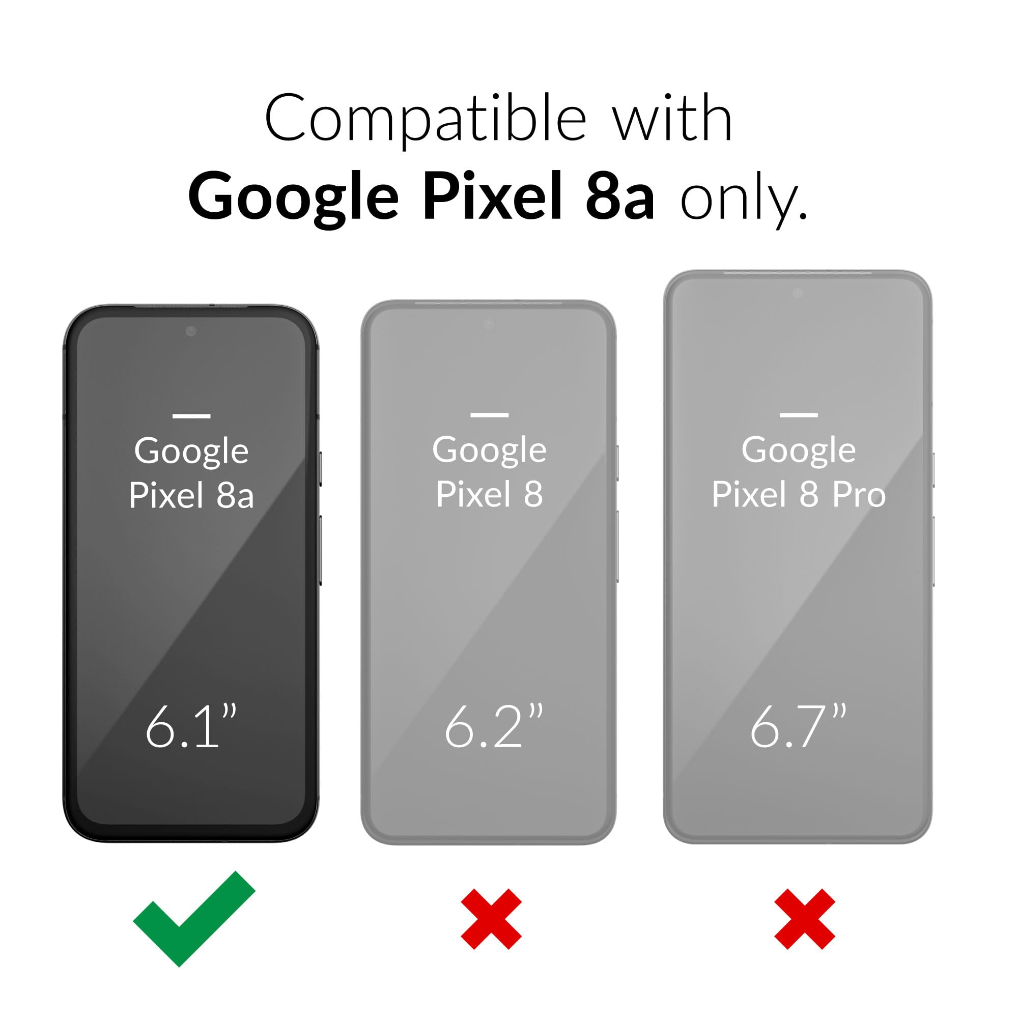 Foto 3 pulgar | Funda De Teléfono Crave Dual Guard Para Google Pixel 8a, Color Verde Bosque - Venta Internacional.