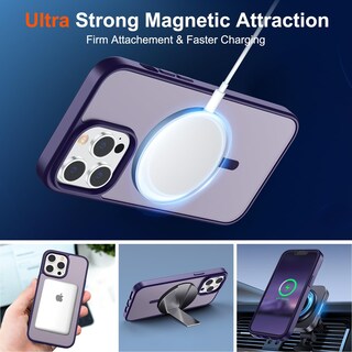 Foto 5 | Funda Magnética Supfine Para Iphone 13 Pro, Color Morado Oscuro - Venta Internacional.