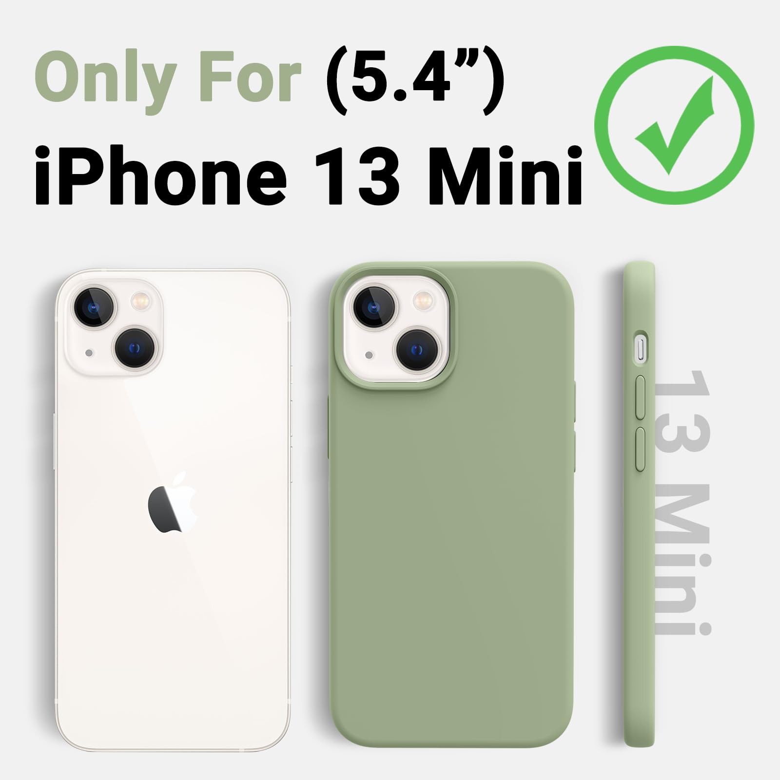 Foto 7 pulgar | Funda Magnética Aotesier Para Iphone 13 Mini, Color Verde Té - Venta Internacional.