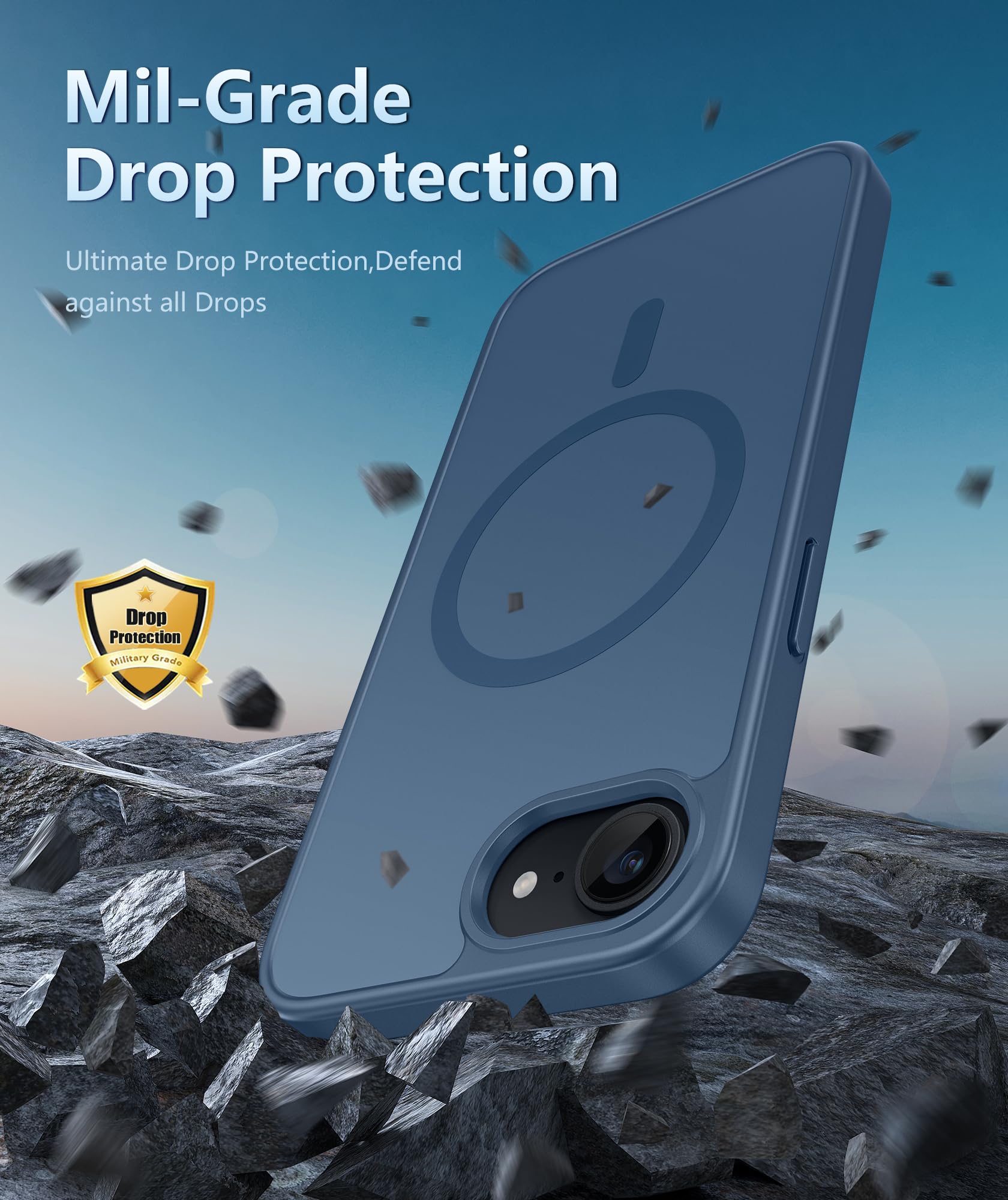 Foto 6 pulgar | Funda De Teléfono Fntcase Para Iphone 16e Magnética A Prueba De Golpes Mate - Venta Internacional.