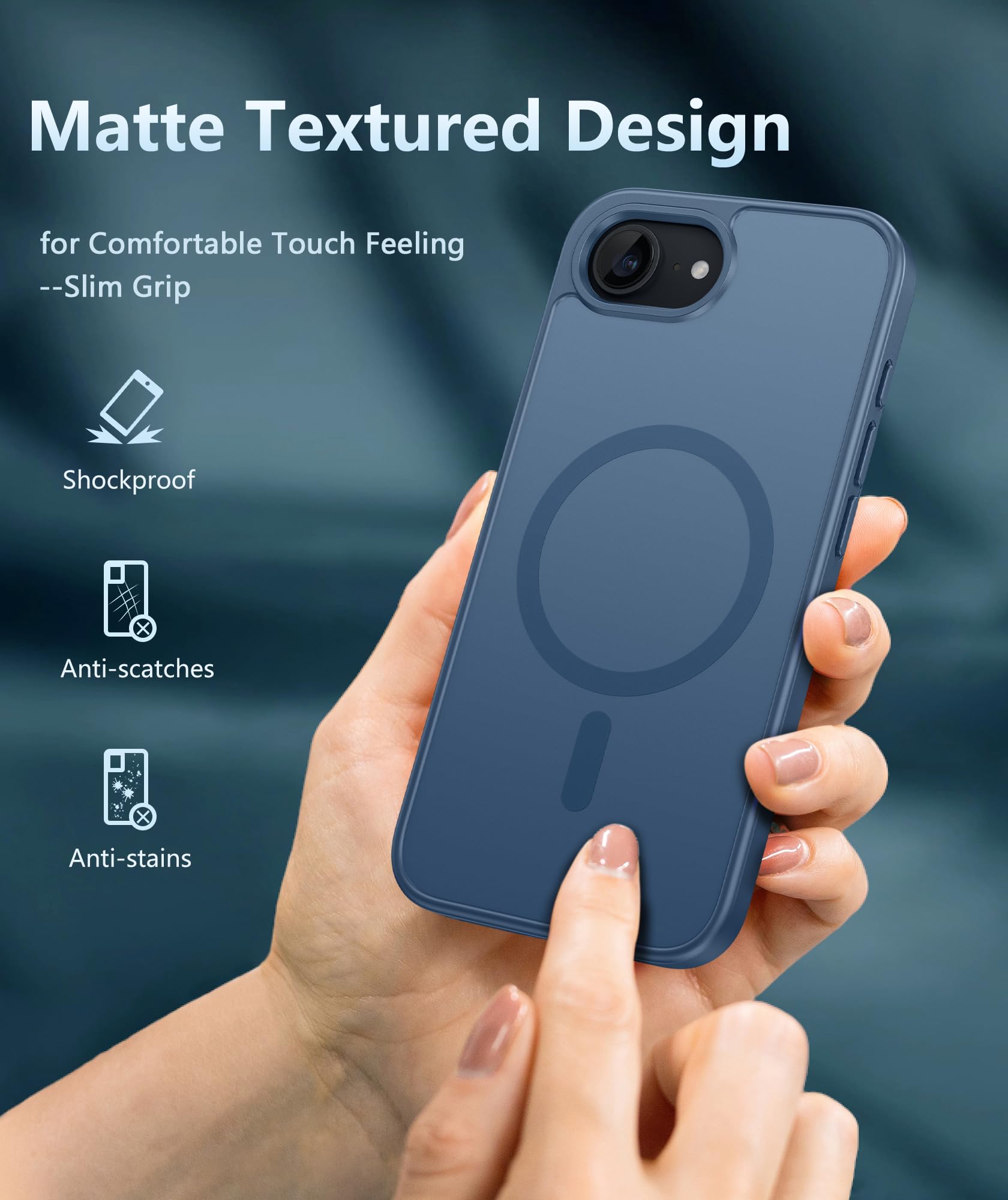 Foto 7 pulgar | Funda De Teléfono Fntcase Para Iphone 16e Magnética A Prueba De Golpes Mate - Venta Internacional.
