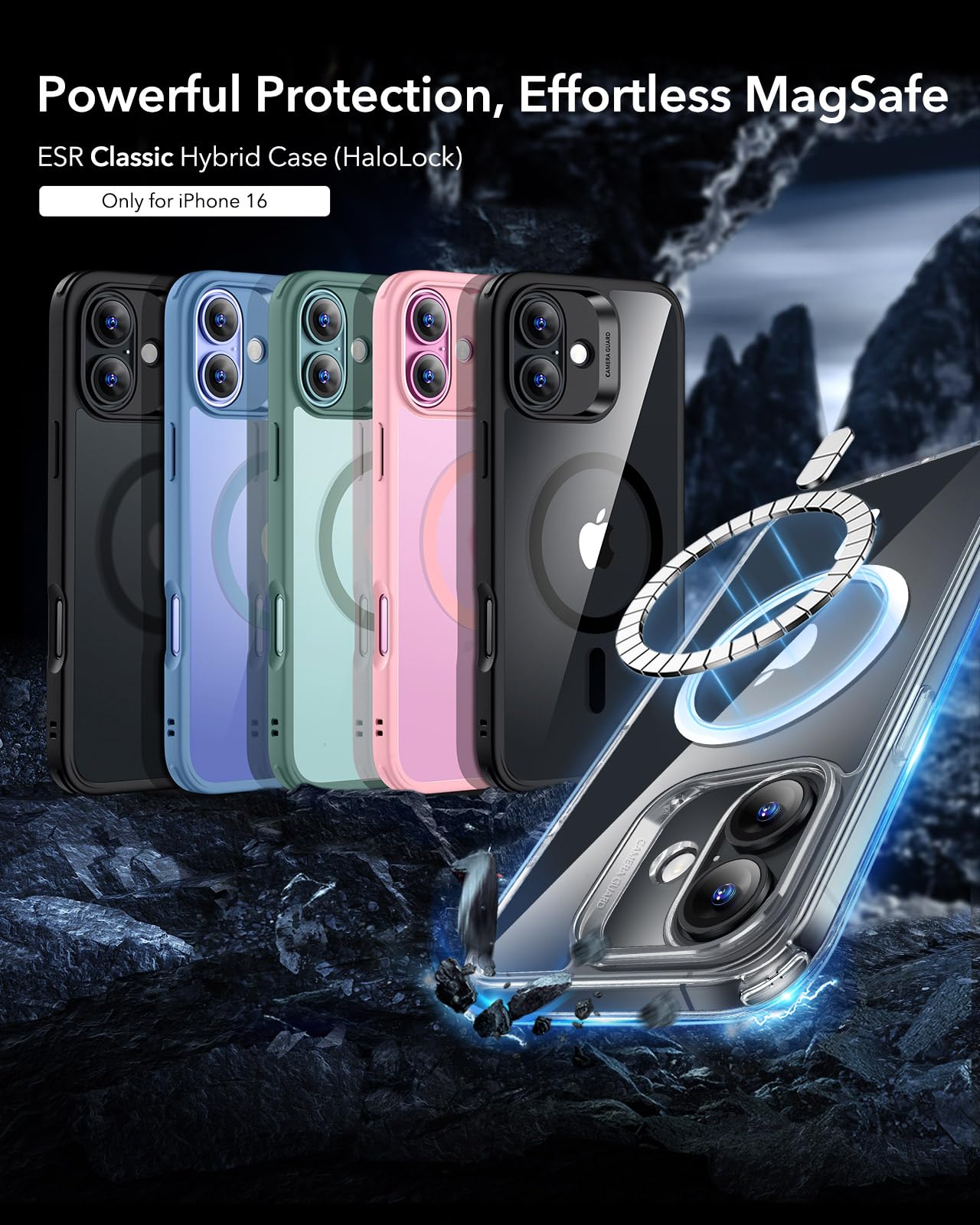 Foto 3 pulgar | Funda De Teléfono Esr Para Iphone 16 Con Magsafe Clear A Prueba De Golpes - Venta Internacional.