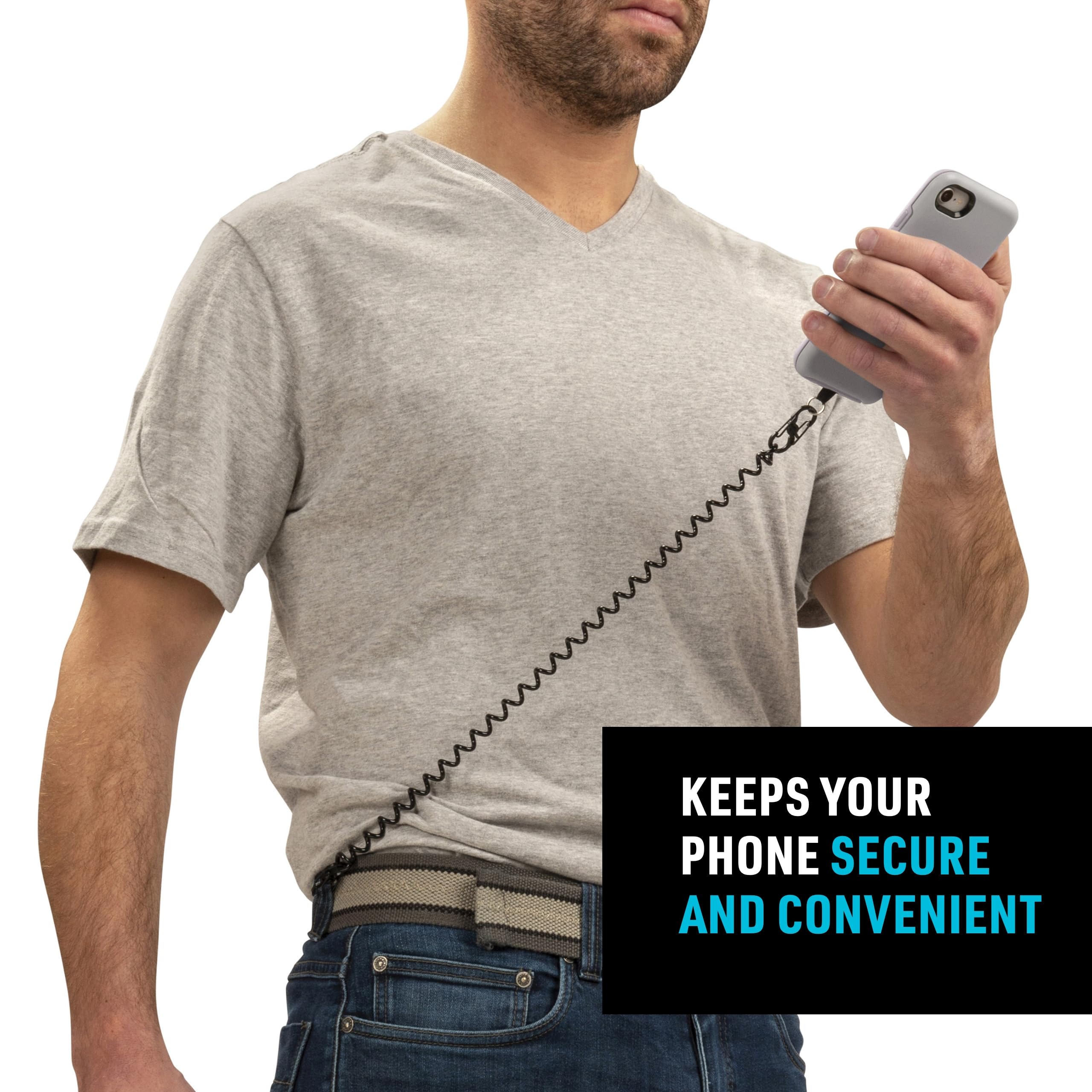 Foto 4 pulgar | Enganche Antirrobo Para Phone Anchor And Tether Nite Ize, Negro - Venta Internacional.