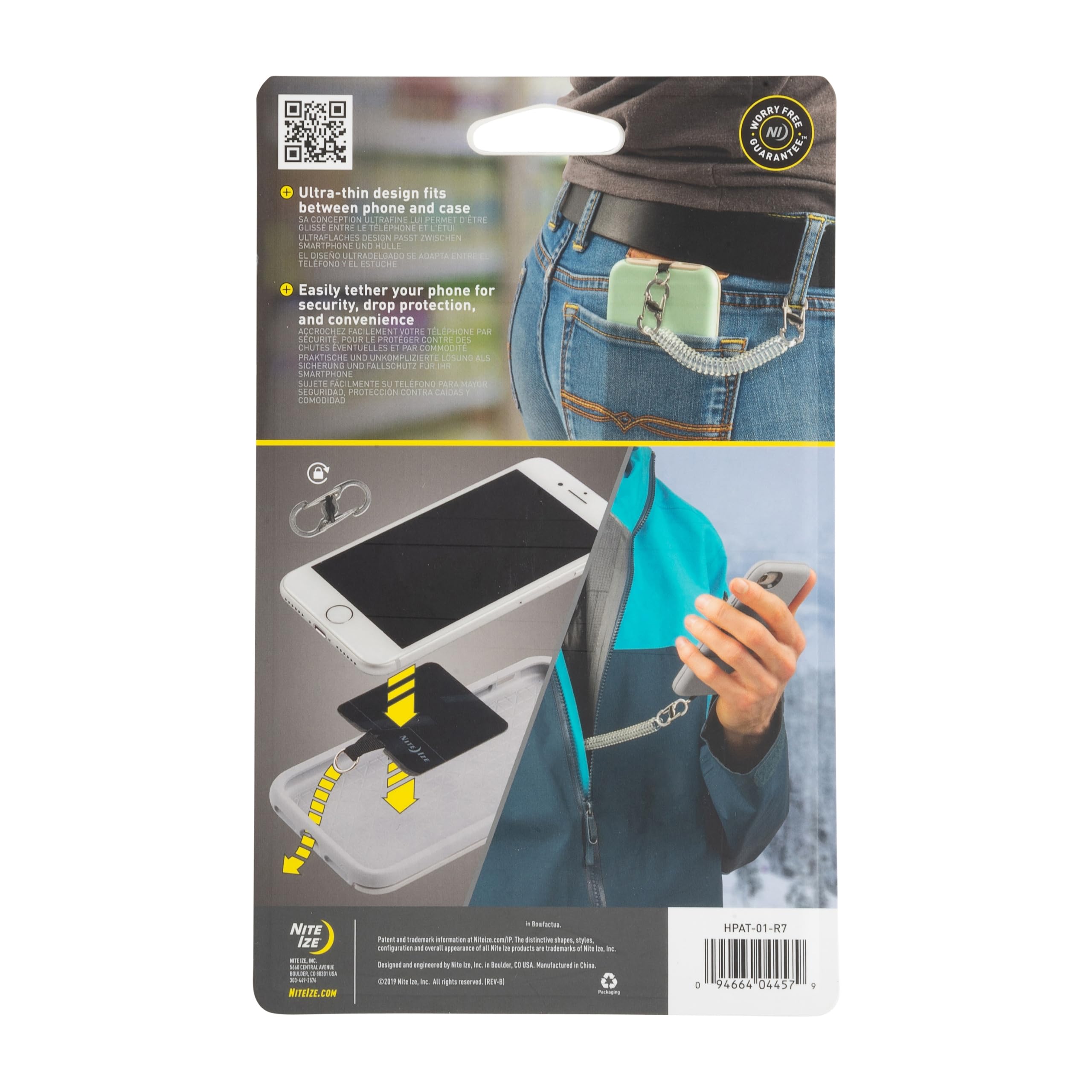Foto 7 pulgar | Enganche Antirrobo Para Phone Anchor And Tether Nite Ize, Negro - Venta Internacional.