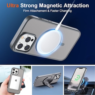 Foto 5 | Funda De Teléfono Supfine Magnetic Para Iphone 13 Pro Gris - Venta Internacional.
