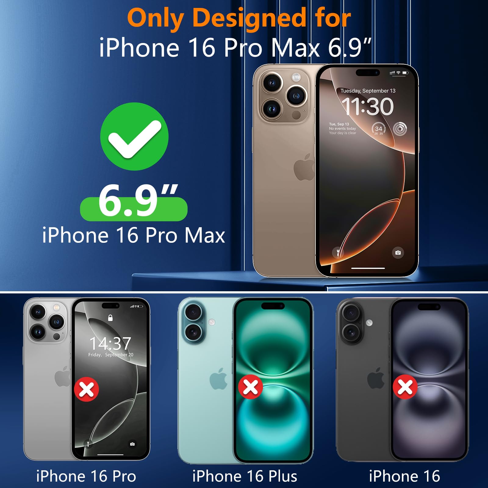 Foto 3 pulgar | Funda Magnética Spidercase Para Iphone 16 Pro Max Clear - Venta Internacional.