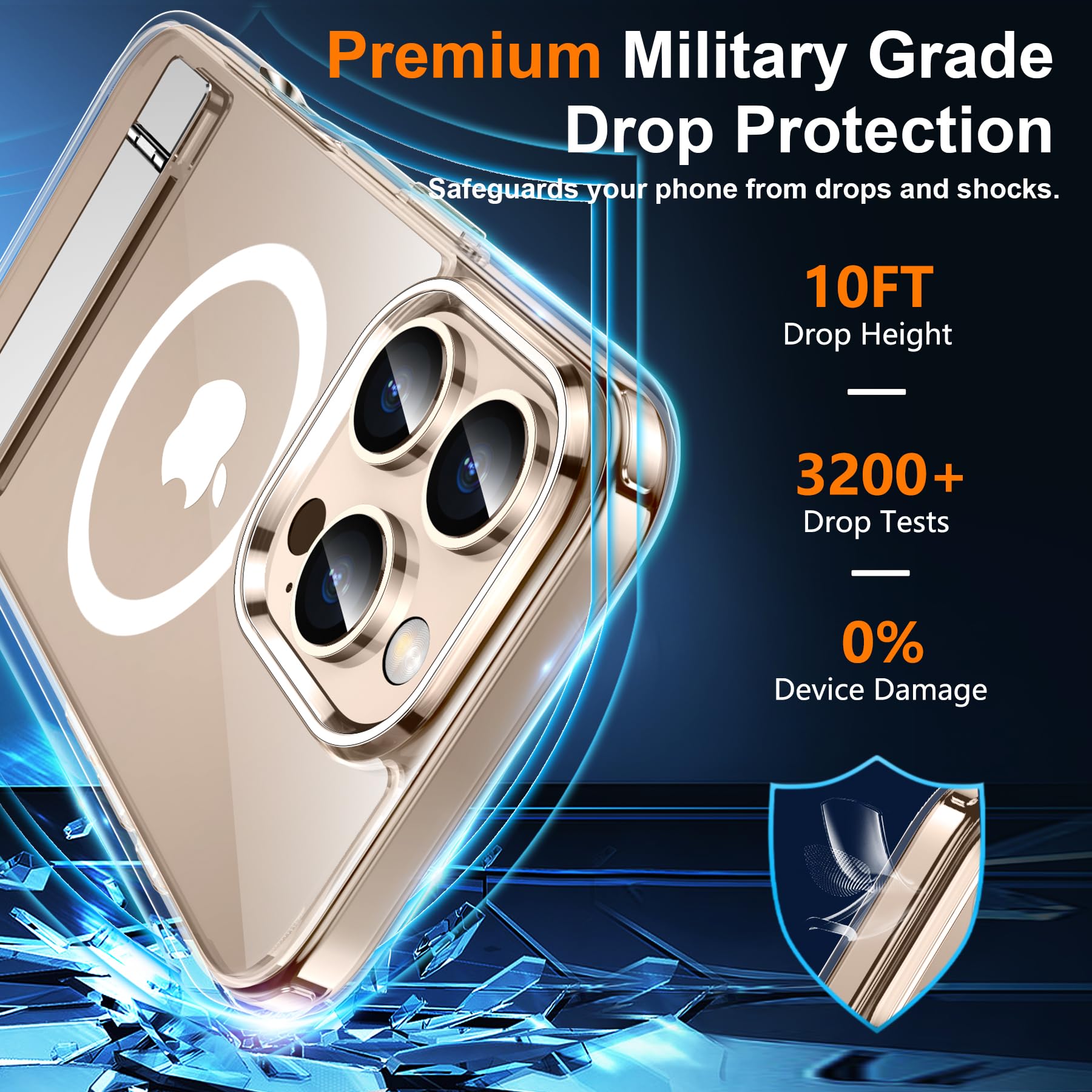 Foto 3 | Funda Magnética Spidercase Para Iphone 16 Pro Max Clear - Venta Internacional.