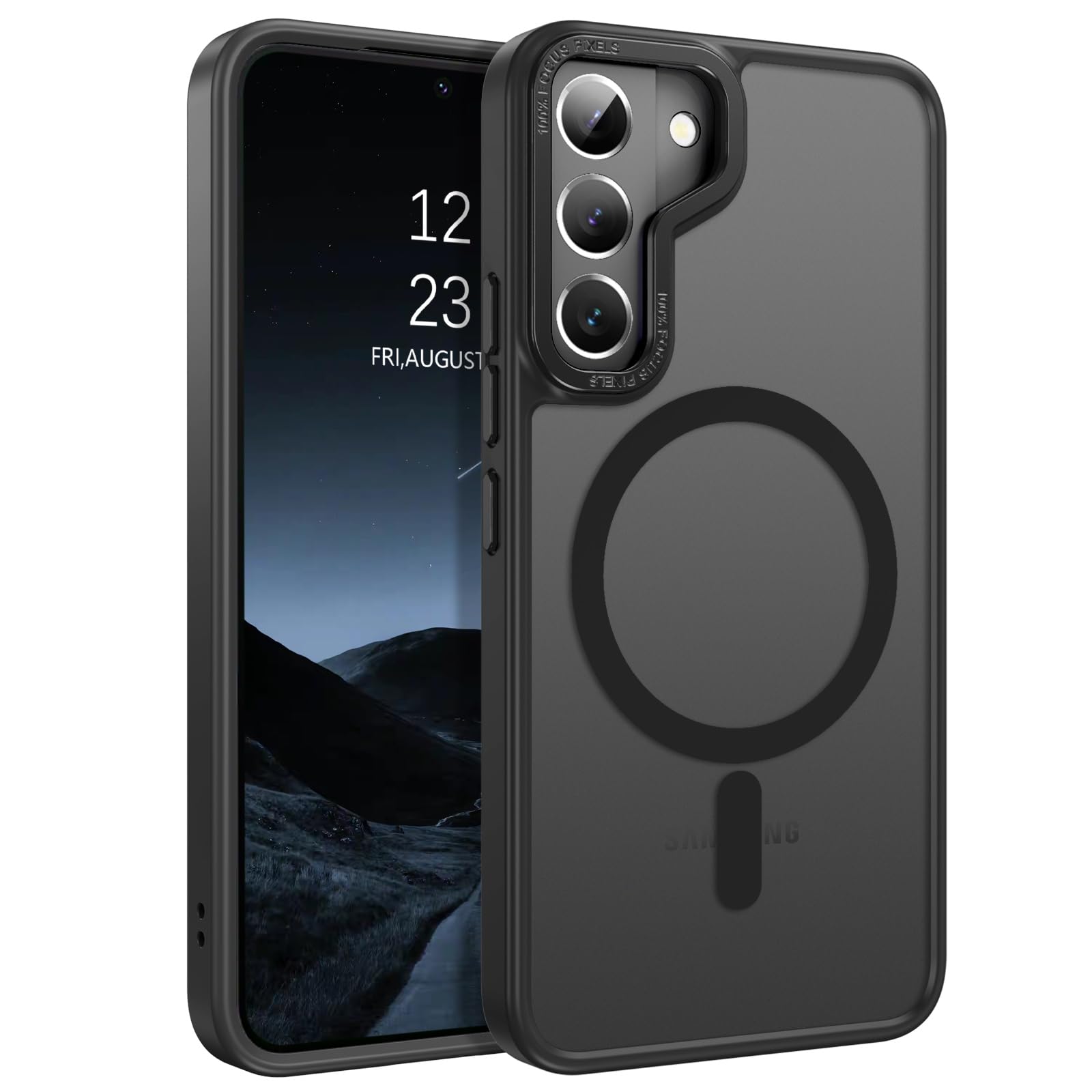 Funda Bentoben Para Samsung Galaxy S22 6.1 Negra Translúcida - Venta Internacional.