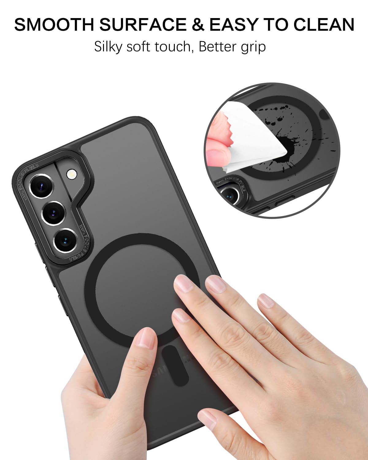 Foto 7 | Funda Bentoben Para Samsung Galaxy S22 6.1 Negra Translúcida - Venta Internacional.