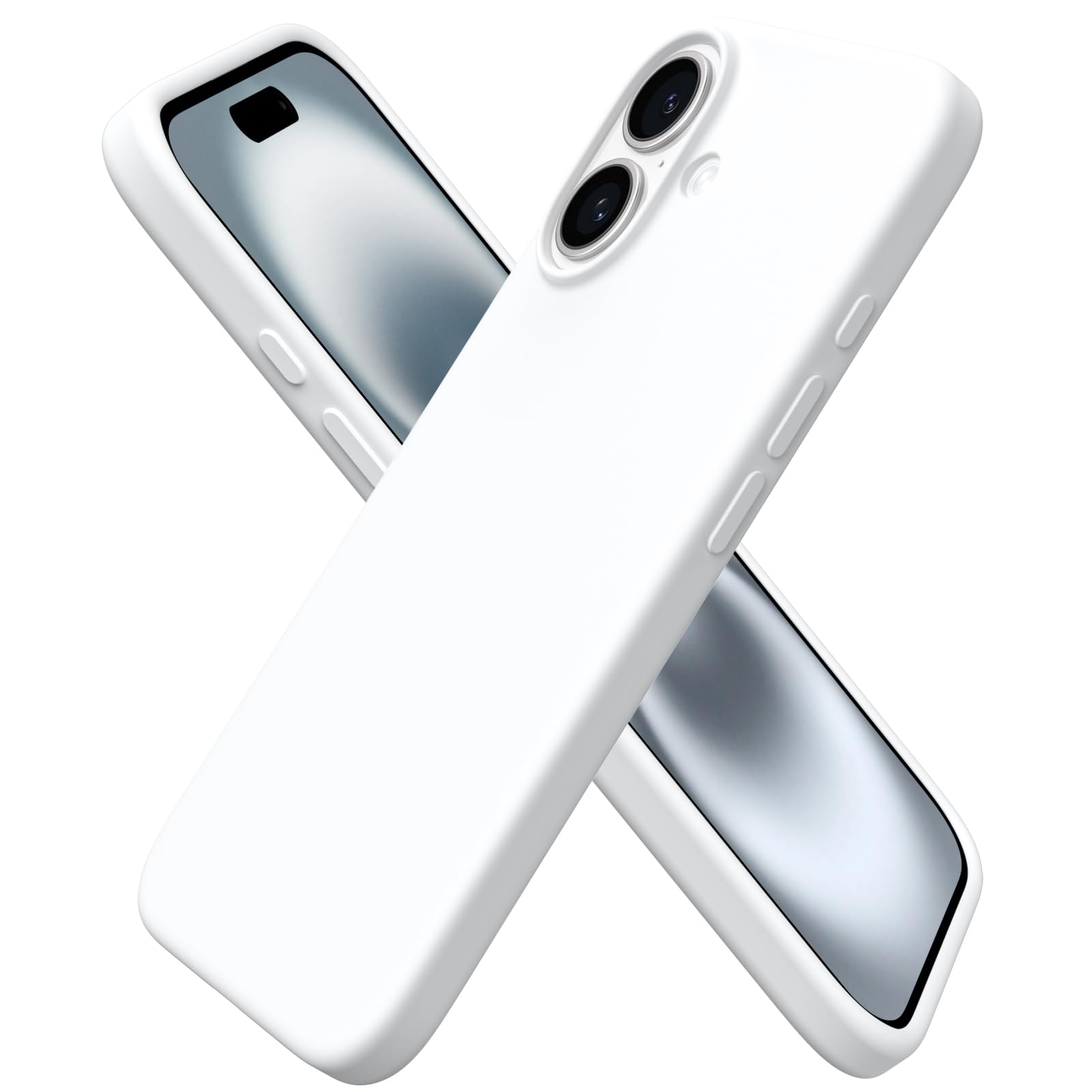 Foto 1 | Funda De Teléfono Ornarto Compatible Con Iphone 16 6.1 - Blanca - Venta Internacional.