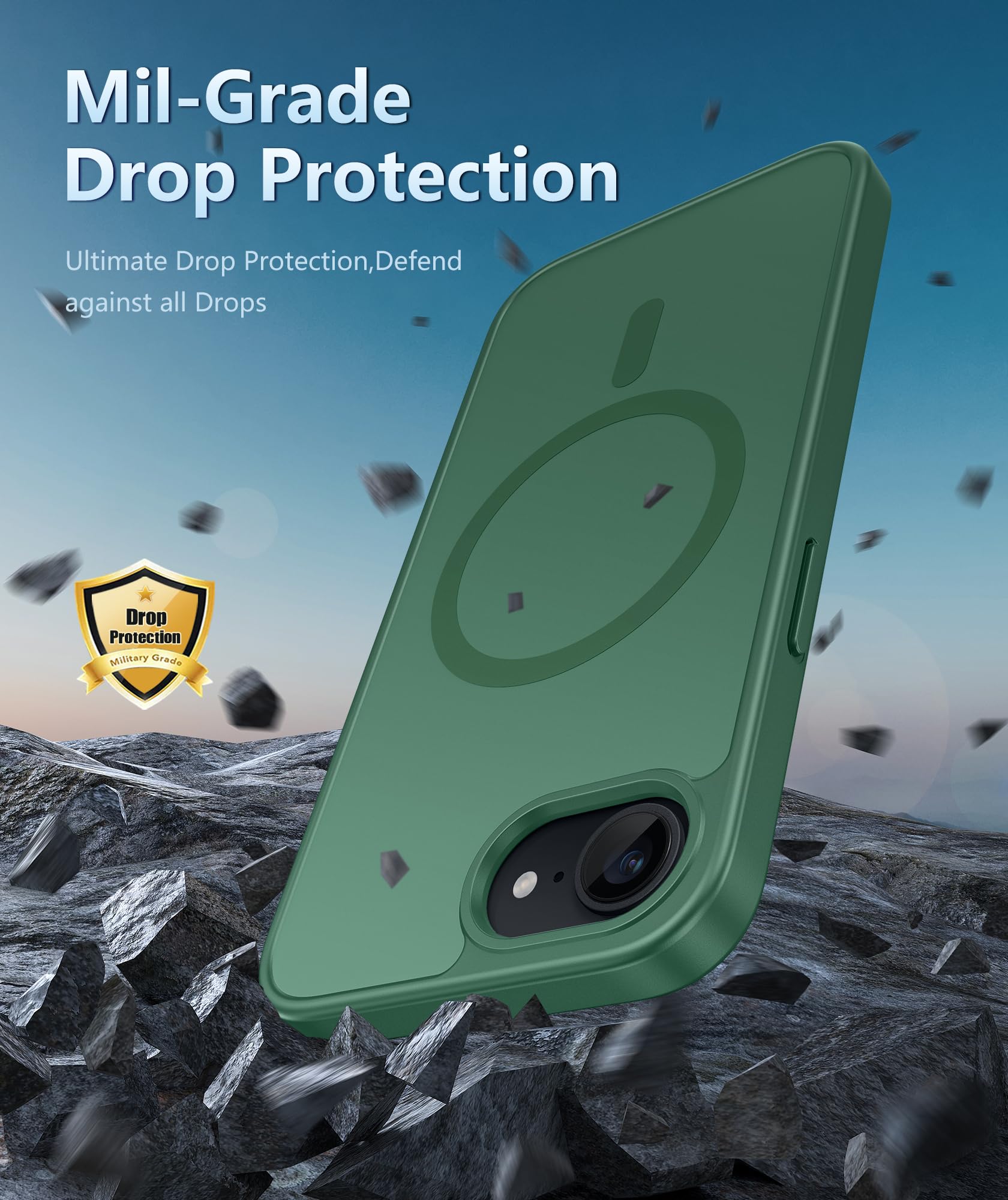 Foto 6 pulgar | Funda De Teléfono Fntcase Para Iphone 16e Magnética A Prueba De Golpes Mate - Venta Internacional.