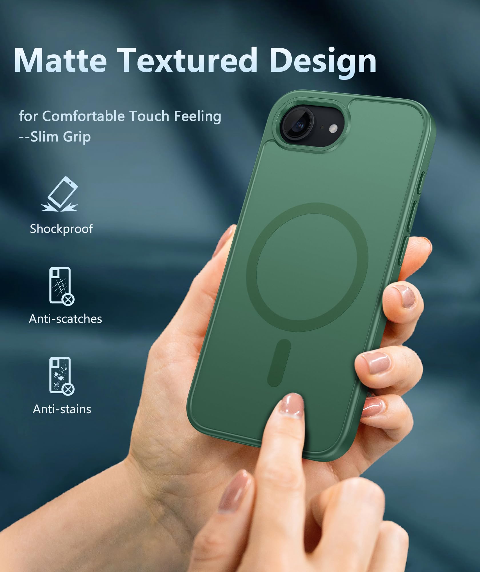 Foto 7 pulgar | Funda De Teléfono Fntcase Para Iphone 16e Magnética A Prueba De Golpes Mate - Venta Internacional.