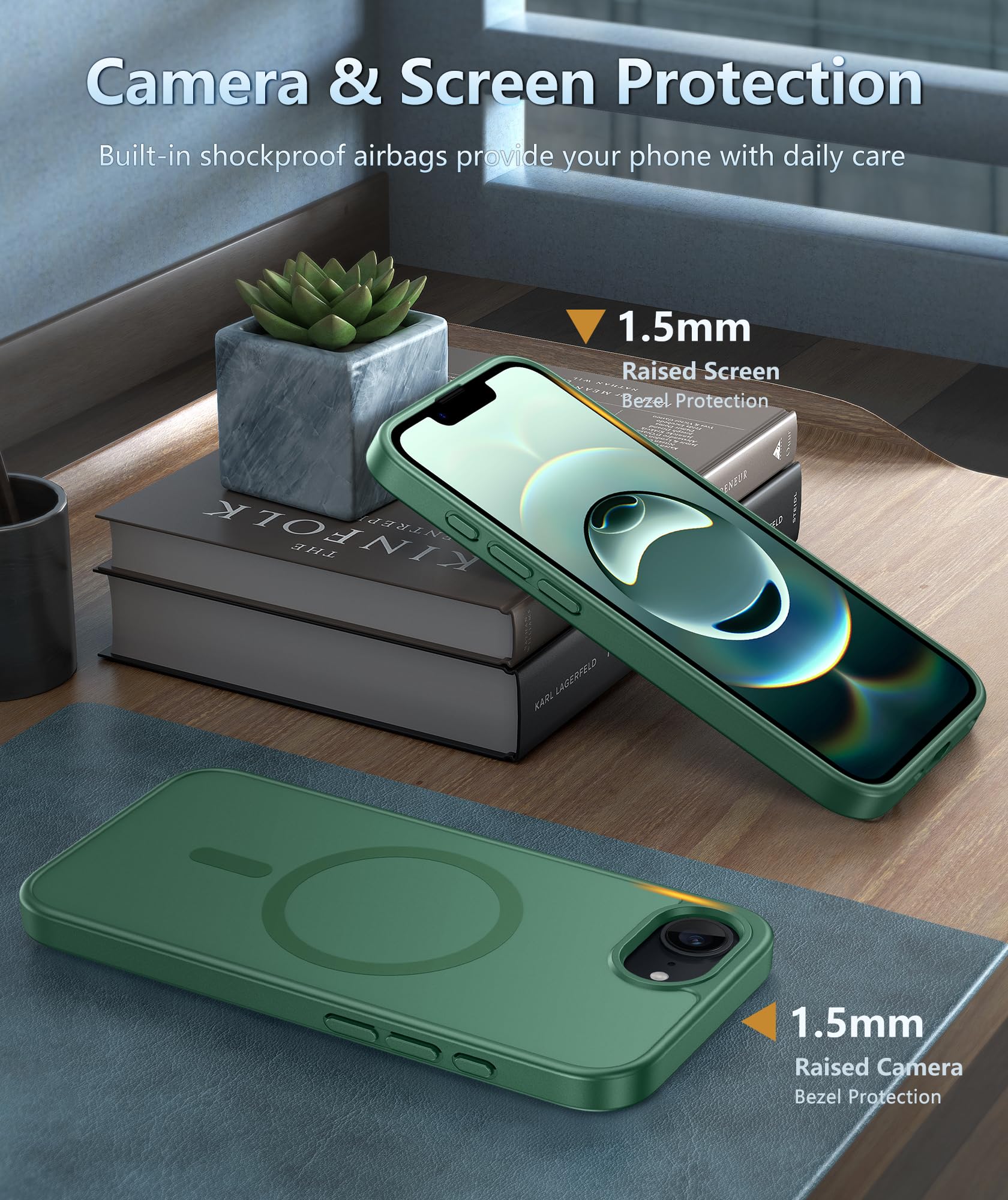 Foto 8 pulgar | Funda De Teléfono Fntcase Para Iphone 16e Magnética A Prueba De Golpes Mate - Venta Internacional.
