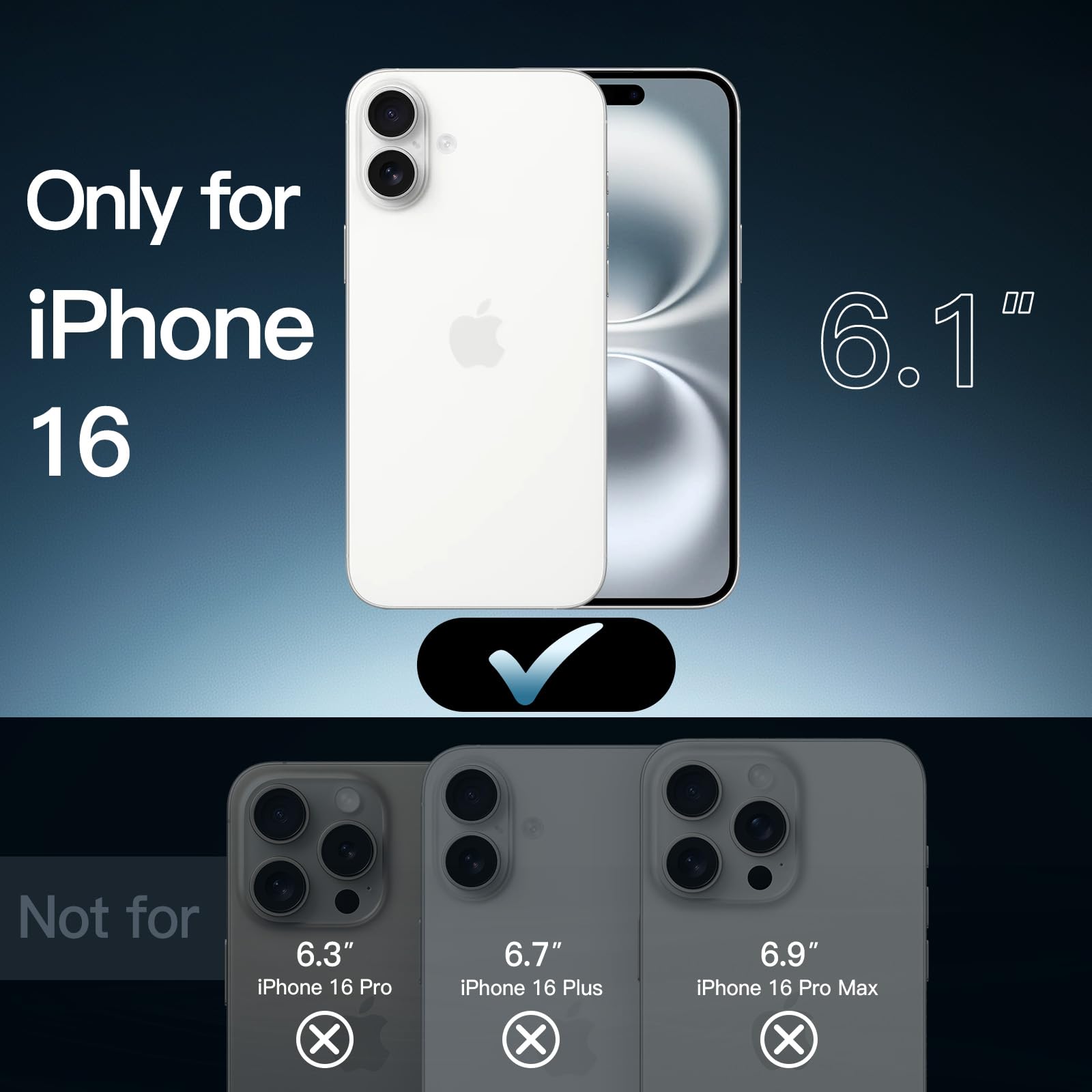 Foto 3 pulgar | Funda Jetech 5 En 1 Para Iphone 16 De 6.1 Pulgadas Con Protectores - Venta Internacional.